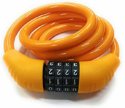 

fastped 4 Digit Anti Theft Number Lock (yellow) Bicycle Lock