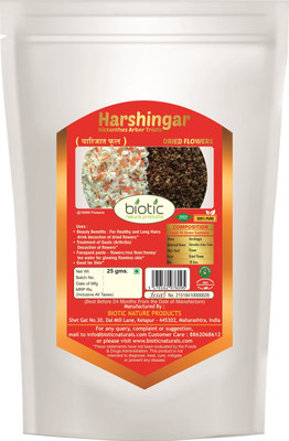 

biotic Harshingar Dried Flowers, Parijat Phool ( Nictanthes Arbor Tristis ) - 25 g(25 g)