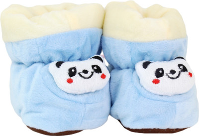 

Neska Moda 0 To 12 Month Baby Booties(Toe to Heel Length - 12 cm Blue)
