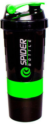 

5 O'Clock Sports Spider Shaker Bottle 500 ml- Premium Quality with Sleek and Convenient Design 500 ml Shaker(Pack of 1, Green)