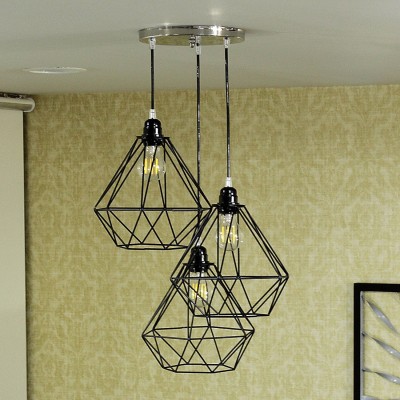 PR Prashant PENDANTS Pendants Ceiling Lamp(Black)