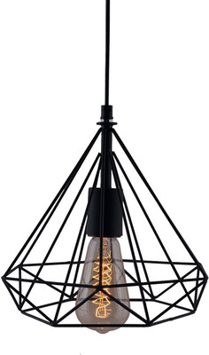 PR Prashant PR Diamond Pendent Ceiling Lamp Pendant Lamp Ceiling Lamp(Black)