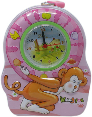 

Tootpado Metal Piggy Bank With Clock For Kids Monkey - Pink - (1BOX185) - Money Kiddy Coin Bank Coin Bank(Pink)