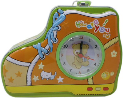 

Tootpado Metal Piggy Bank With Clock For Kids Shoe - Green - (1BOX183) - Money Kiddy Coin Bank Coin Bank(Green)