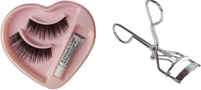 

Eye Eyelashes Curler - Easily Roll Over Small Eyelashes & Loaded Spring - Eyelashes Comb For Women - Stainless Steel Finish - Lashes Glue- ClearWhite & Easy to Remove - Low Cost- Free Pair False Thick Eyelashes Natural Glue(Set of 2)