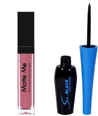 

Vedy new Combo kit of Black eyeliner and skin lipstick(Set of 1)