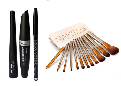 

TheTopNotch Naked 3 Brush Set With MAC 3 IN 1(Set of 1)