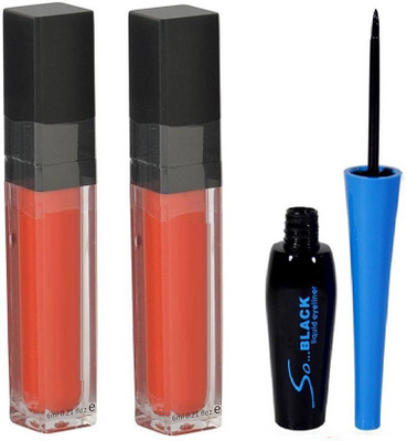 

Vedy Matte Combo kit of Black eyeliner and Two Grape lipstick(Set of 1)