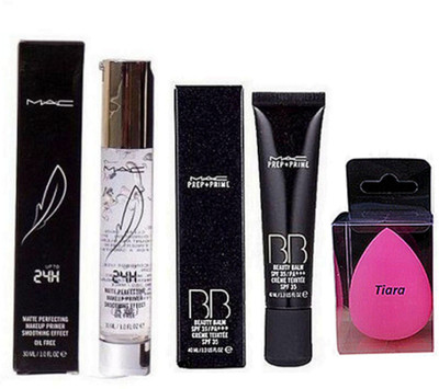 

tiara Spounge puff , Mac Prep+Prime Bb beauty Cream , 24H Primer(Set of 3)