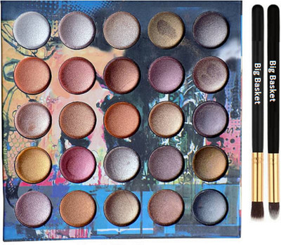 big Basket Makeup Brush 2, 25 shade Eyeshadow Palette(Set of 3)