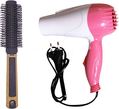 

Confidence Stylish Round Hair Brush With Hair dryer Use For Home And Salon For Men And Women(Set of 2)