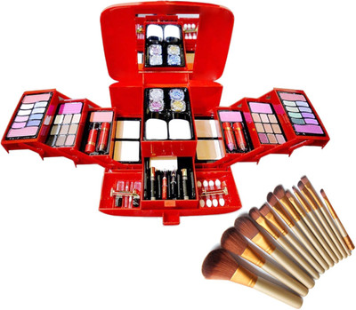 

firstzon™ CINEMA FASHION COLOR MAKE UP KIT WITH MAKE UP BRUSH SET(Set of 2)