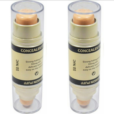 

BB MAC fashional charm concealer & cushion puff concealer 2 in 1 stay all day for women (pack of 2)(Set of 2)