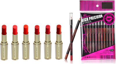 

firstzon™ HIgh precision lip liner with 6 matte me lipstick(Set of 18)