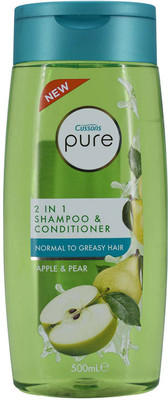 Cussons Pure 2in Shampoo & Conditioner, Apple & Pear, 500ml(500 ml)
