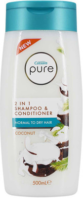 

Cussons Pure 2in Shampoo & Conditioner, Coconut 500ml(500 ml)
