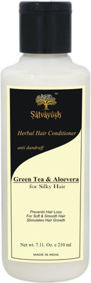 

Satvayush Herbal Hair Conditioner (GREEN TEA & ALOEVERA-210 ml ) - A Khadi Product(210 ml)