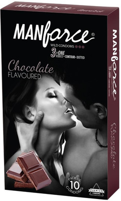 

Manforce Extra Dotted Condoms -Chocolate Flavoured Condom(Set of 2, 20S)