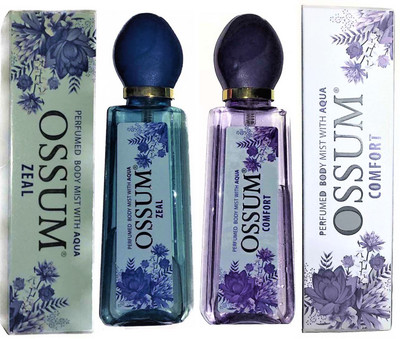 

OSSUM Perfume Zeal & Comfort 115ml x 2 Body Mist - For Women(230 ml, Pack of 2)