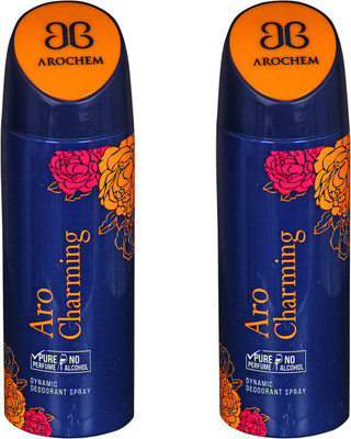 

AROCHEM ARO CHARMING-2 DYNAMIC DEODORANT BODY SPRAY BODY DEO SPRAY Body Spray - For Men & Women(400 ml, Pack of 2)