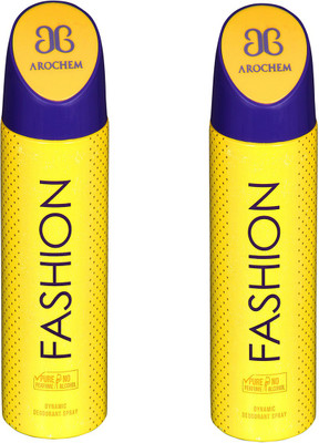 

AROCHEM FASHION-2 DYNAMIC DEODORANT BODY SPRAY BODY DEO SPRAY Body Spray - For Men & Women(400 ml, Pack of 2)