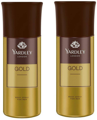 

Yardley London gold PACK OF 2 Deodorant Spray - For Men(300 ml, Pack of 2)