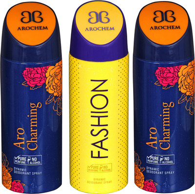

arochem ARO CHARMING -2 & FASHION DYNAMIC DEODORANT BODY SPRAY BODY DEO SPRAY Body Spray - For Men & Women(600 ml)