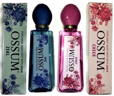 

OSSUM Perfume Zeal & Cheer 115ml x 2 Body Mist - For Women(230 ml, Pack of 2)