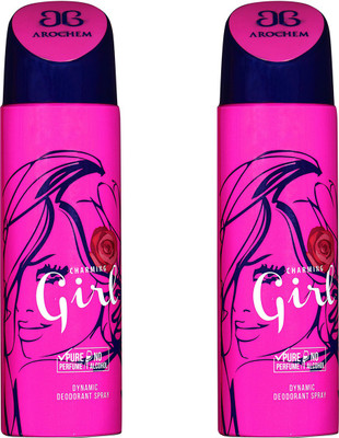 

AROCHEM GIRL-2 DYNAMIC DEODORANT BODY SPRAY BODY DEO SPRAY Body Spray - For Men & Women(400 ml, Pack of 2)
