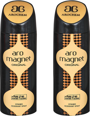 

AROCHEM ARO MEGNET-2 DYNAMIC DEODORANT BODY SPRAY BODY DEO SPRAY Body Spray - For Men & Women(400 ml, Pack of 2)