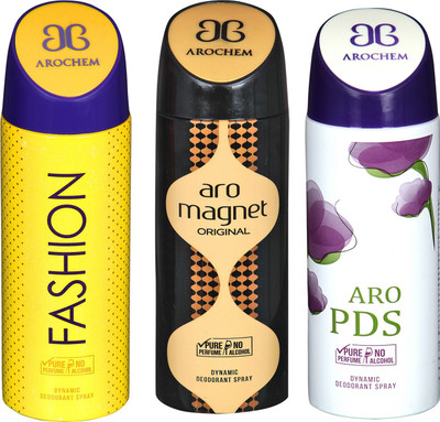 

arochem FASHION & ARO PDS & ARO MAGNET DYNAMIC DEODORANT BODY SPRAY BODY DEO SPRAY Body Spray - For Men & Women(600 ml)