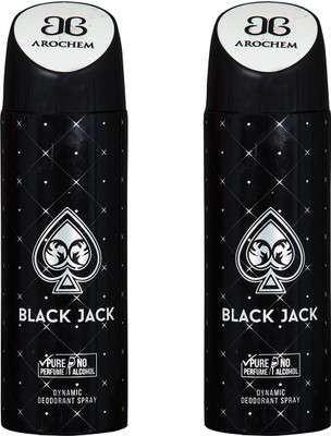 

AROCHEM BLACK JACK-2 DYNAMIC DEODORANT BODY SPRAY BODY DEO SPRAY Body Spray - For Men & Women(400 ml, Pack of 2)