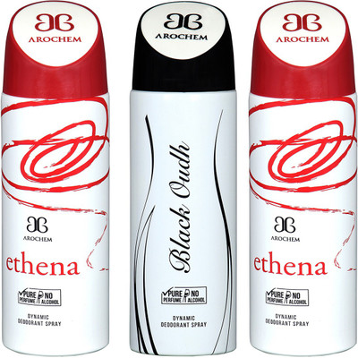

AROCHEM ETHENA-2 & BLACK OUDH DYNAMIC DEODORANT BODY SPRAY BODY DEO SPRAY Body Spray - For Men & Women(600 ml)