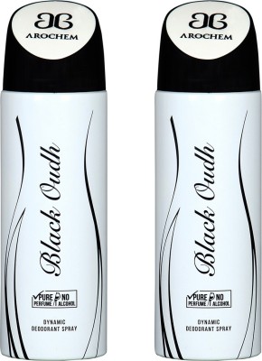 

AROCHEM BLACK OUDH-2 DYNAMIC DEODORANT BODY SPRAY BODY DEO SPRAY Body Spray - For Men & Women(400 ml, Pack of 2)