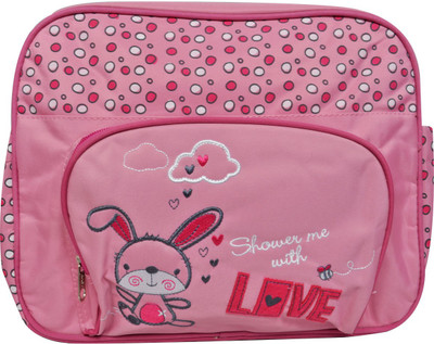 

EZ Life Baby Diaper Carry Bag - Bunny - 5 Compartment - Waterproof - Medium - Nylon - Pink Baby Diaper Carry Bag(Pink)