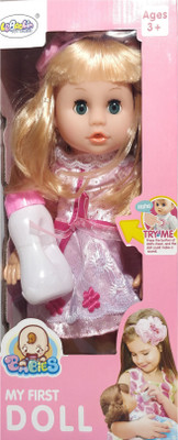 

Stylo Pink Girl Baby Doll with Her Feeding Bottle(Multicolor, Pink)