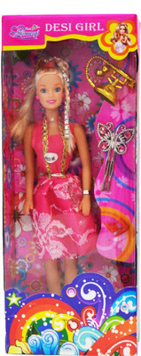 

Planet of Toys Beautiful Desi Girl Doll For Kids, Children(Pink)