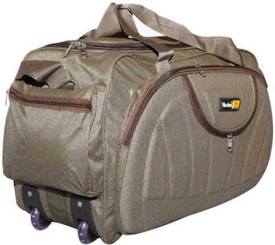

Nice Line (Expandable) Brown Colored men and women Travel Duffel Bag(Brown)