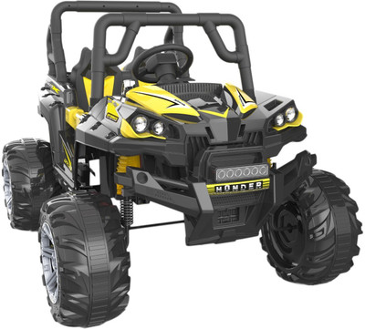 

Toy House Quad Buggy UTV 12V Rechargeable with remote for kids (3 to 6 yrs) Jeep Battery Operated Ride On(Yellow)