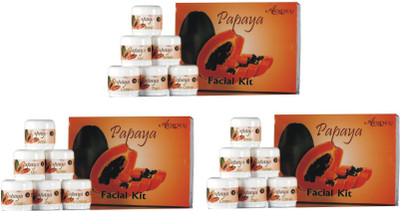

Adidev Herbals Instant Glow Papaya Facial Kit Combo 750 g(Set of 6)