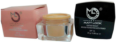 

Mattlook FEATHER WEIGHT MOUSSE FOUNDATION WITH PRIMER Foundation(Satin)