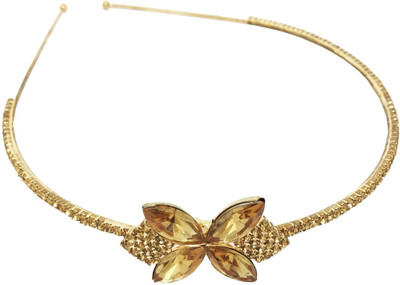 

AccessHer Rhinestone Metal Hair Band Crown for Girls, Women Hair Band(Multicolor)