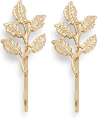 

MYKI Royal Leaves Rosegold hair Pin For Women & Girls(Set of 2) Hair Pin(Gold)