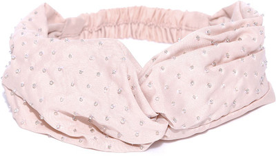 

Tarbiya Kraft Women Embellished Satin Hairband Hair Band(Beige)