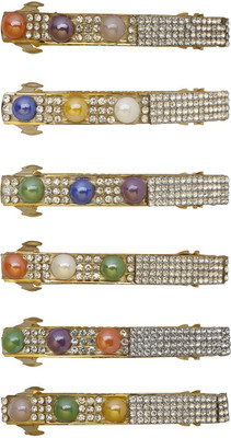 

AccessHer Rhinestone Stones Used Multicolored Hair Barrettes Hair Clip(Multicolor)