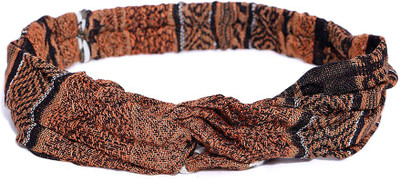 

Tarbiya Kraft Women Printed Cotton Hairband Hair Band(Brown)