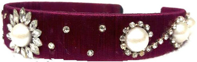 

The Craft House Fancy multicolour silk thread hair band Hair Band(Maroon)