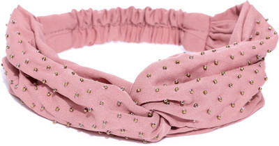 

Tarbiya Kraft Women Embellished Satin Hairband Hair Band(Pink)