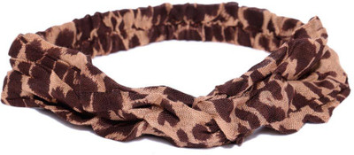 

Tarbiya Kraft Women Printed Cotton Hairband Hair Band(Brown)