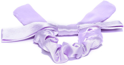 

Tarbiya Kraft Women Satin Scrunchie Bow Rubberband Rubber Band(Purple)